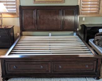 King Bed Frame 81.25w 99d 56.5h