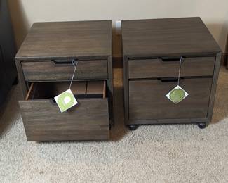 Side Table/Filing Cabinet x2 22w 21.75d 22h