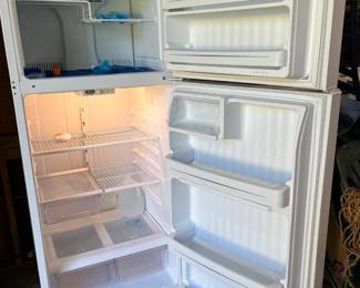 Inside fridge