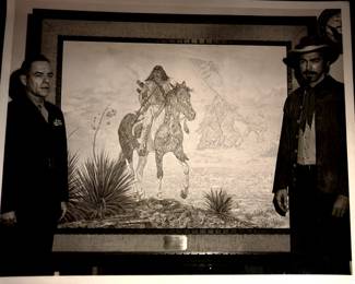 Amazing original piece for the United States Marines, raising the Flag at Iwo Jima