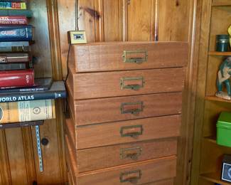 Really cool medical organization cabinets.