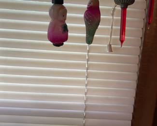 Glass bulb light strand with bubble lights.