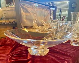 Large Steuben Crystal Bowl
