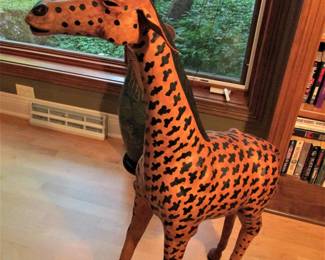 Leather giraffe