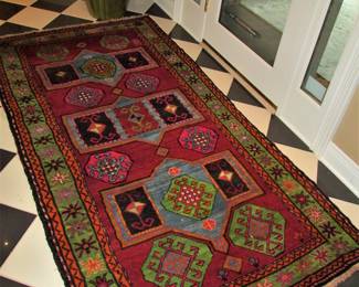 8.3x4.3 Hand knotted tribal rug