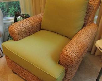 Ethan Allen seagrass chair