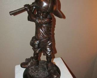 Bronze golf trophy