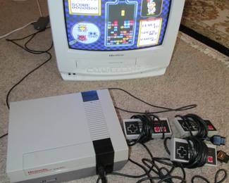 Nintendo NES console with Dr. Mario