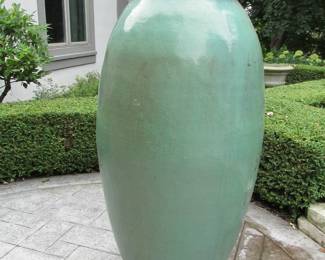 5 foot green terra cotta planters