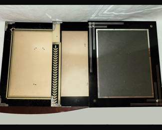 3 Very Nice Glass Art Deco Picture Frames