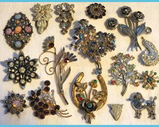 Sample of the Vintage Costume Jewelry