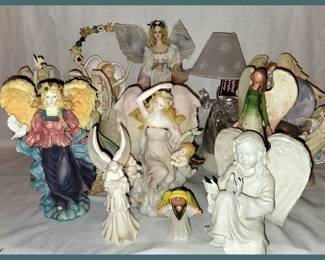 Angel Figurines, Some with Original Boxes
