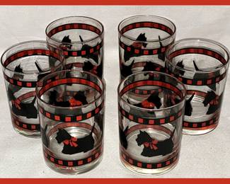 Department 56 Scottie Dog Glasses Set 