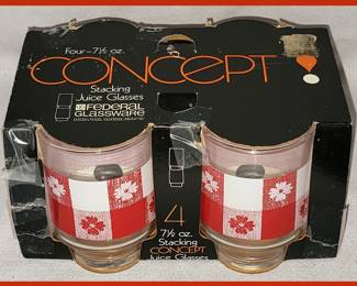 Federal Glassware Stacking Glasses in Original Package