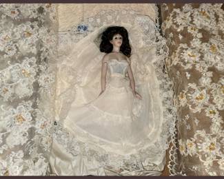 Hand Made Doll Dress with Lots of Extra Lace