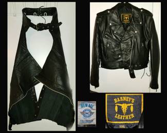Barney's Leather Jacket and New Age Leather Ware Chaps