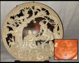 Hall Reed Original Sculpture Relief Plate 