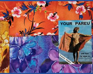 Pareu with Booklet and Tropical Fabric
