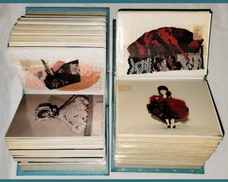 The Lady who made all the Wonderful Doll Clothes Kept a Photographic Account of each Piece along with Swatches of the Fabrics she used 