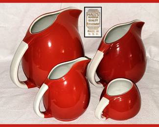 Vintage Hall Pitchers and Creamers 