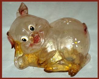 Vintage Hard Plastic Piggy Bank