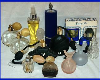 Vintage Perfumes and Perfume Bottles Including Kobako Paris and Evening in Paris 