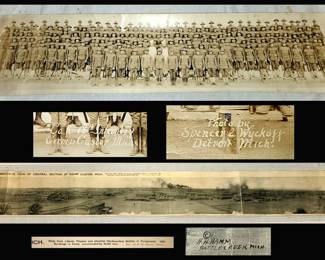 WWI Era Photos; Company K 78th Infantry Camp Custer Mich 