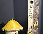 Mushroom Bird House (9") and Gold Finch Feeder 
