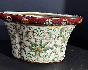 Asian Style Flower Pot (8.25×5.5×4.75")