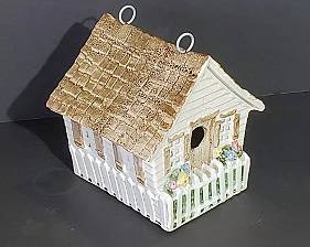 Birdhouse - ceramic by Louisville Stoneware