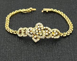 14K Gold and Diamond Bracelet 