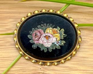 Micro Mosaic  Brooch