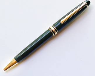  Parker Montblanc Pix Ballpoint Pen- Meisterstuck Black Resin w/ Gold Fill- Made in Germany