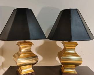 Brass Ginger Jar Table Lamps