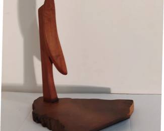 American Studio Craft Movement Modernist Abstract Wood Sculpture