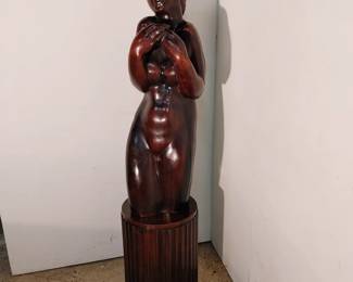 French Art Deco Sculpture Of Nude Woman, 1920's