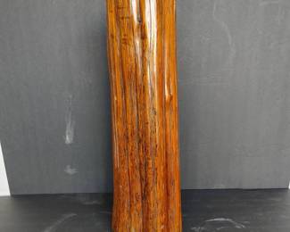 Antique 19th Century Japanese Yew Wood Tree Trunk Ikebana Vase