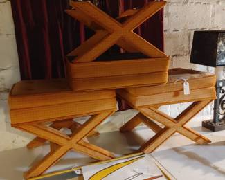 X-Base Stools in the Style of Billy Baldwin