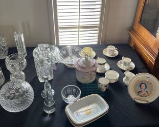 Waterford and other crystal