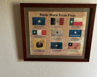 Texas flags print