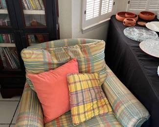 Arm chair and ottoman