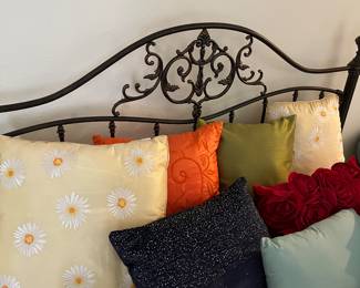 Metal headboard
