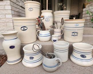 Authentic Marshall (Texas) pottery, and antique kitchen utensils.