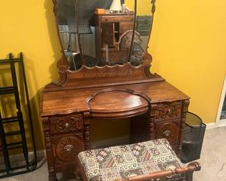 Chair (in front one vanity dresser)