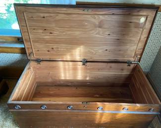 Cedar chest.