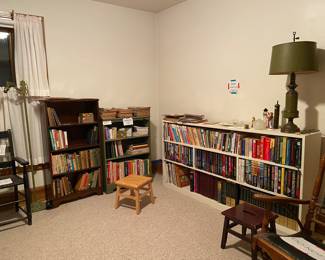 Lots of children’s & adult books.