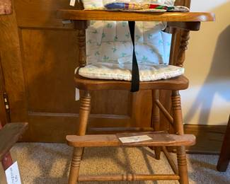 High chair. 
Not an antique.