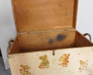 Vintage Wood Toy Chest