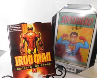 SuperHero Picture Frame & Ironman Book