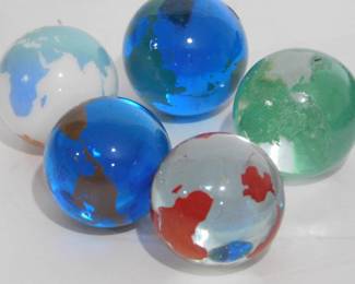 Unique Marbles - World Pattern (5)